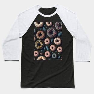 Seamless pattern with donuts Baseball T-Shirt